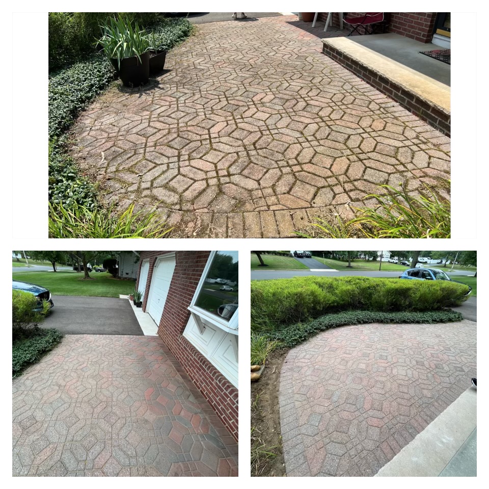 front walk way, power washed and cleaned